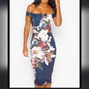 Boohoo size 4 Bardot dress